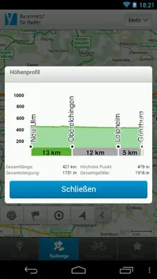 Cycle information for Bavaria android App screenshot 0