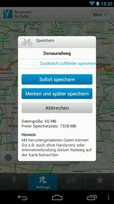 Cycle information for Bavaria android App screenshot 1