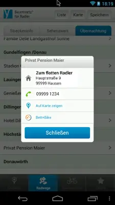 Cycle information for Bavaria android App screenshot 3