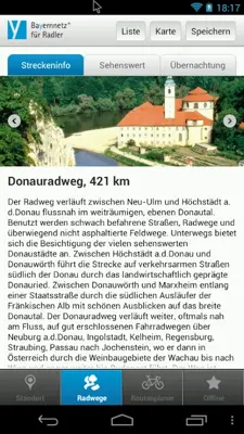 Cycle information for Bavaria android App screenshot 6